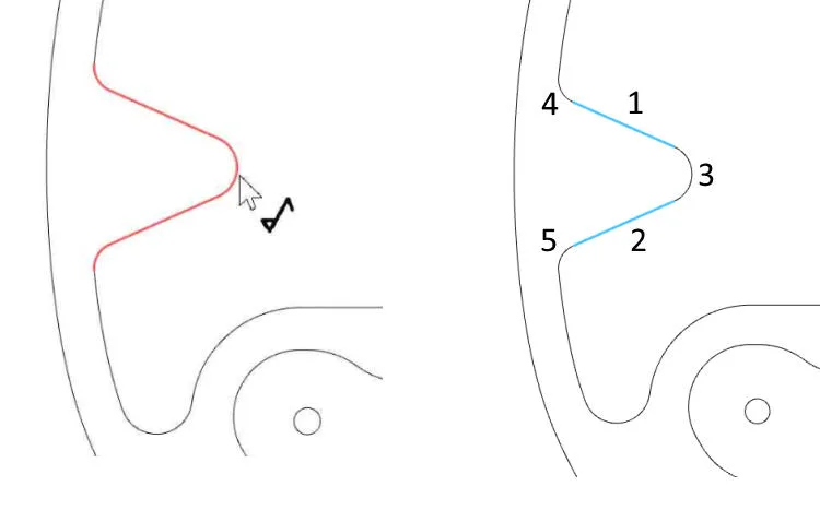 Tworzenie części 3D z zaimportowanego pliku 2D DXF lub DWG