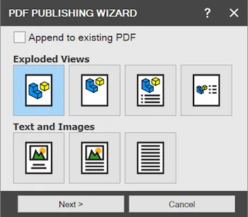 Tworzenie pliku PDF 3D widoku rozstrzelonego