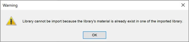 Nie można zaimportować Biblioteki części